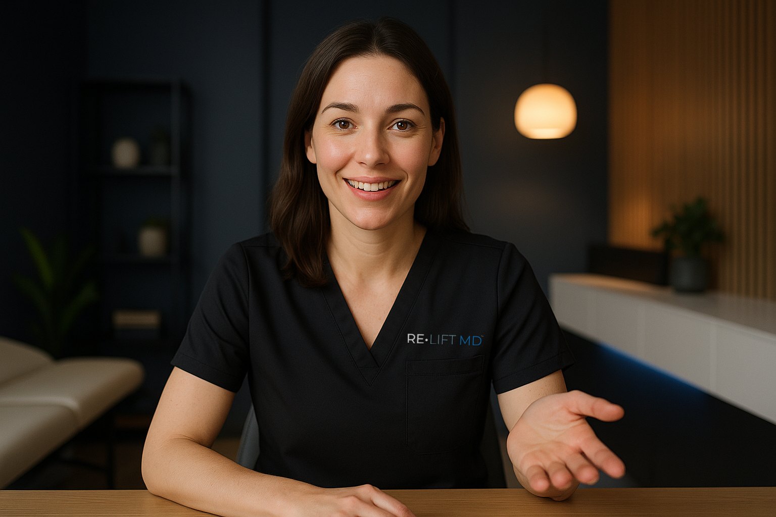 A RE•LIFT® Procedure Manager on a virtual consultation call